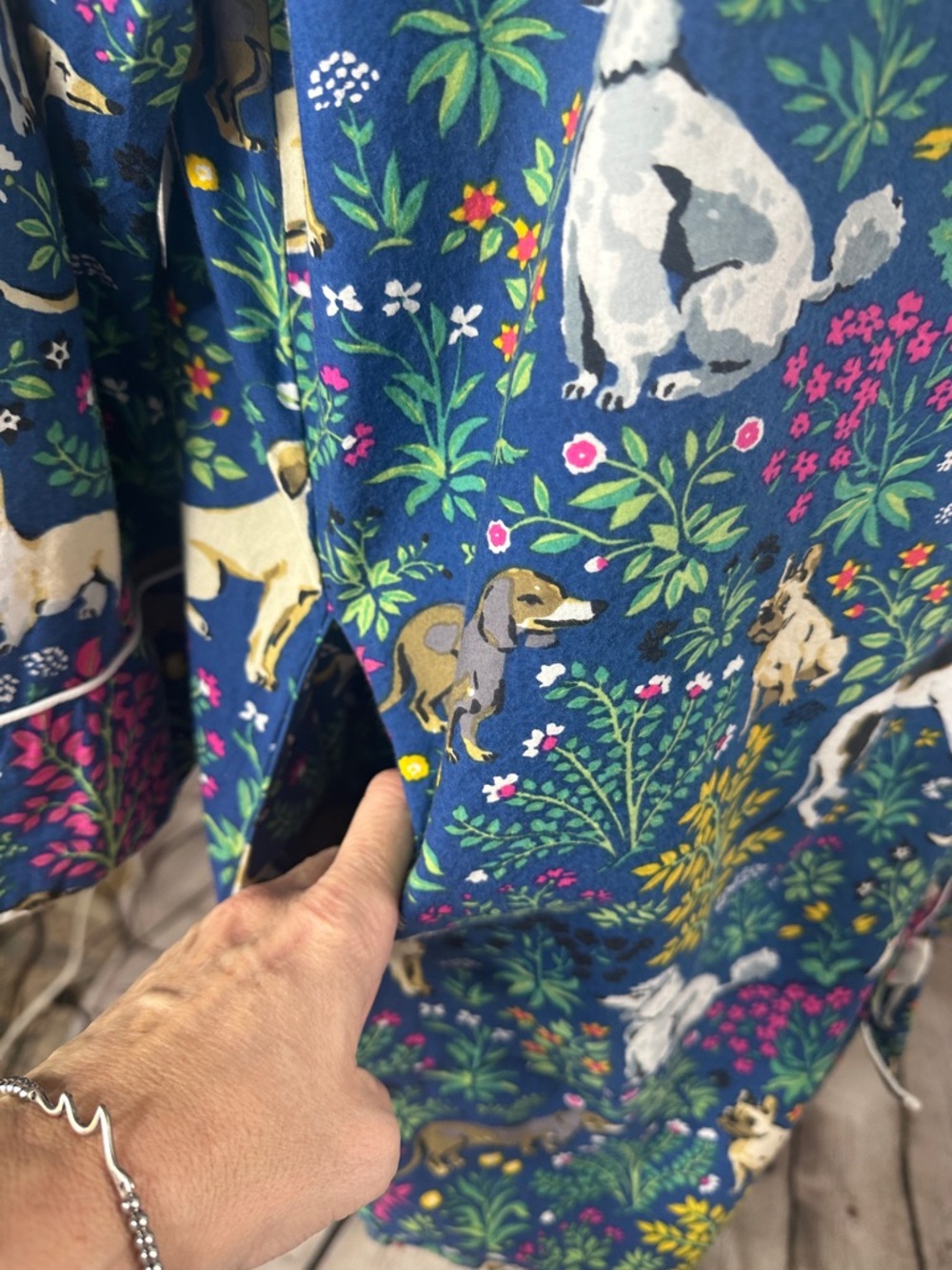 Printfresh Must Love Dogs Woven Cotton Sleep Shirt Pajamas Size Small S - Picture 3 of 7